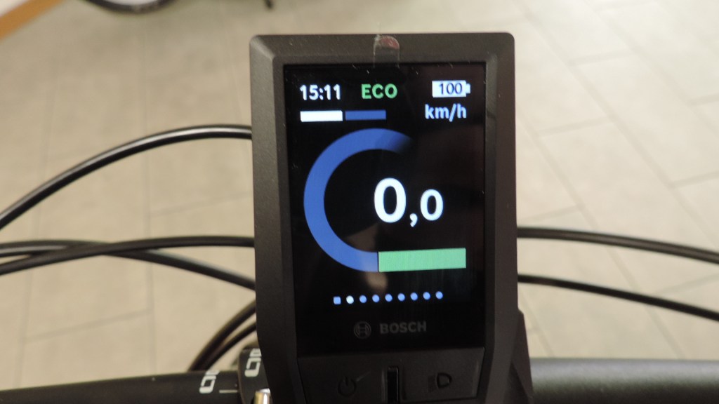 schermata dell'assistenza in atto sul ciclocomputer Kyox della Bosch