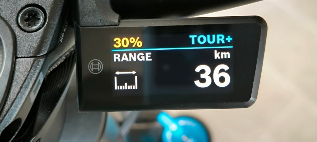 il range mostrato nel display purion