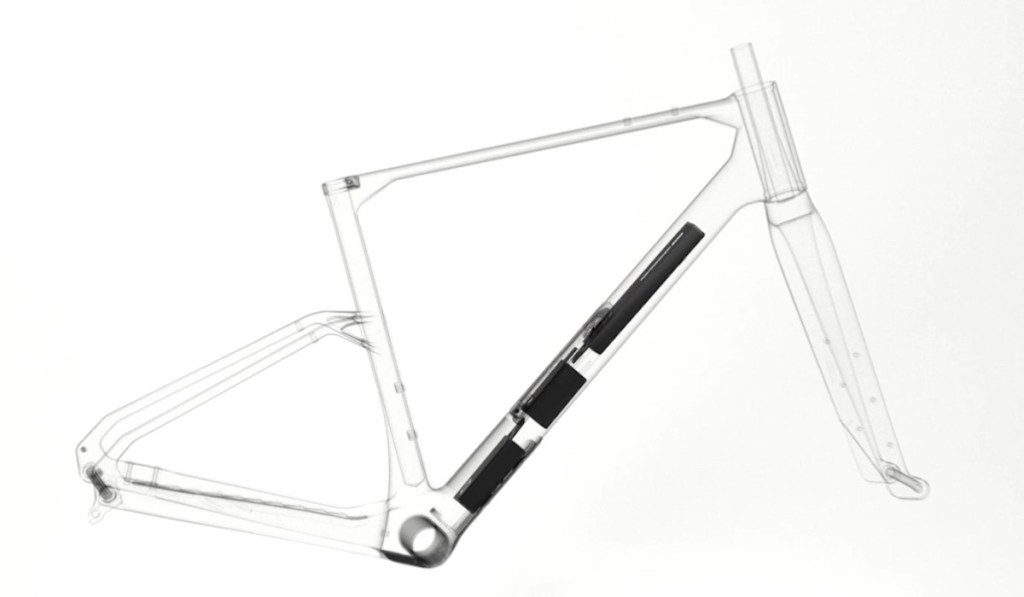 schema del telaio con la stiva per le borsette