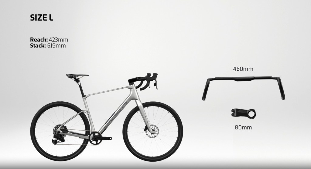 misura L con la mondraker arid carbon